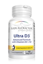 Ultra D3 advanced vitamin D+K formula, 60 cap
