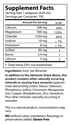 Life Transfusion Trace Minerals 32 fl oz supplement facts