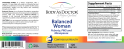 Balanced Woman Hormonal Support Label